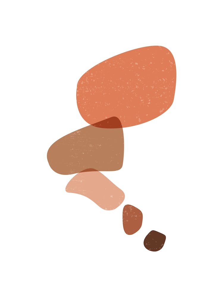 Abstract Floating Pebbles I
