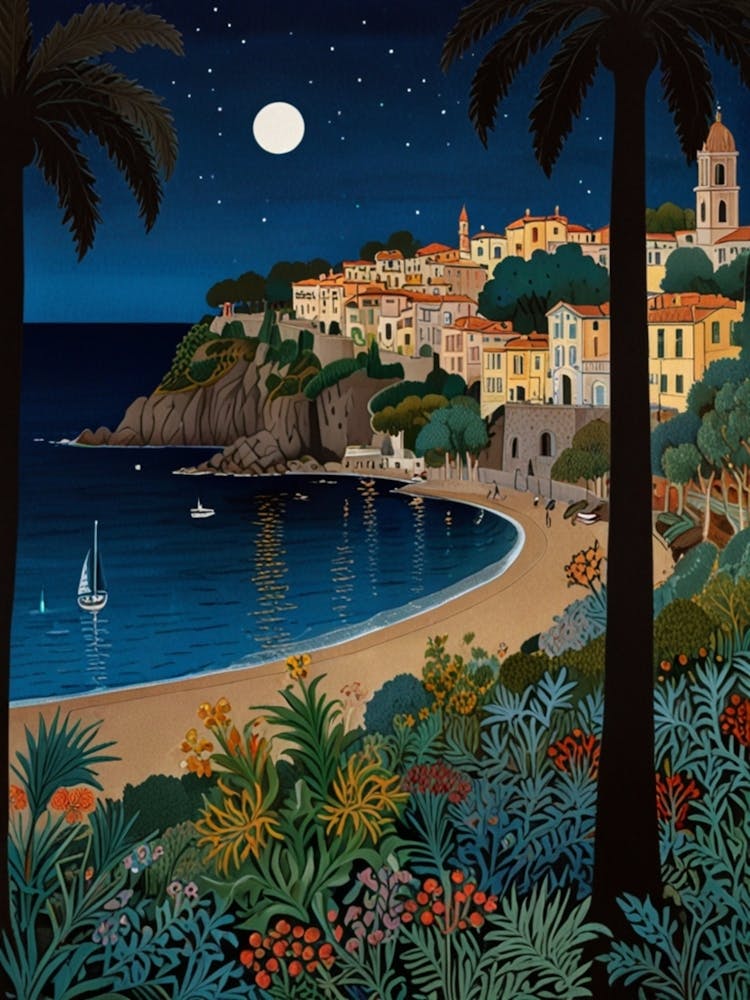 William Morris Night On The Beach