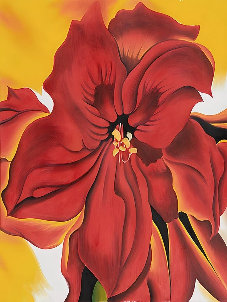 Georgia O'Keeffe - Red Amaryllis