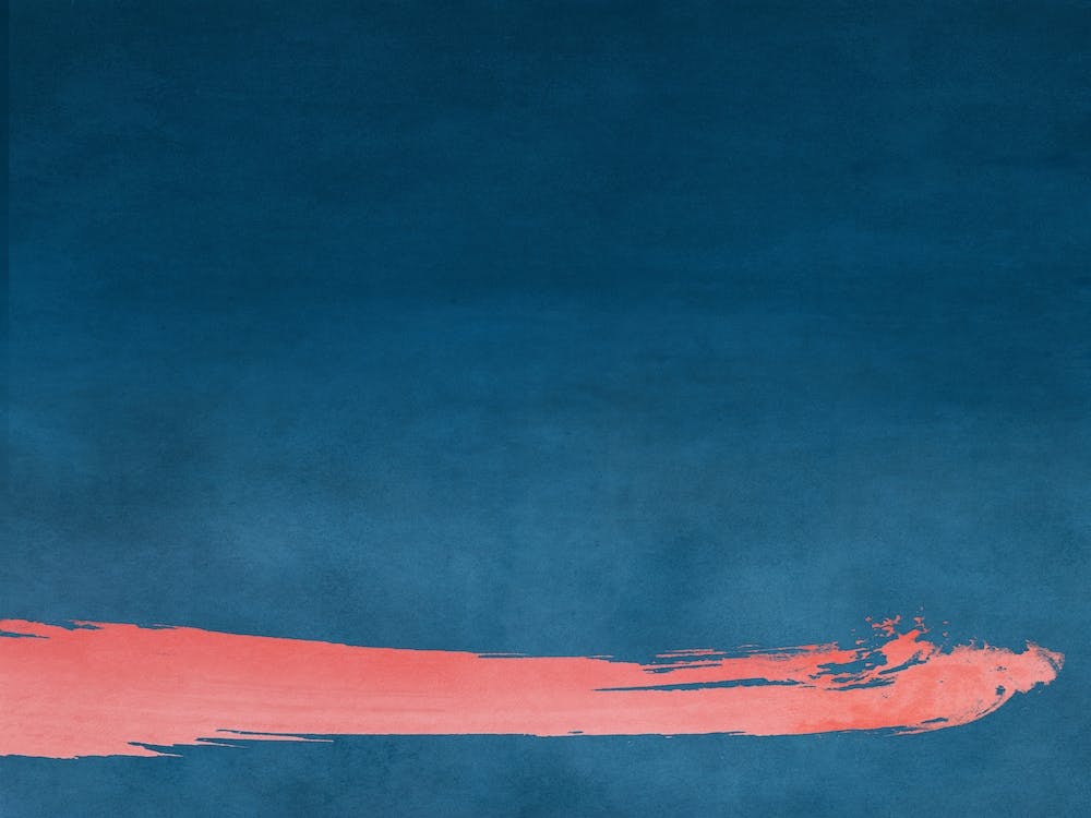 Minimal Landscape Pink And Navy Blue 03