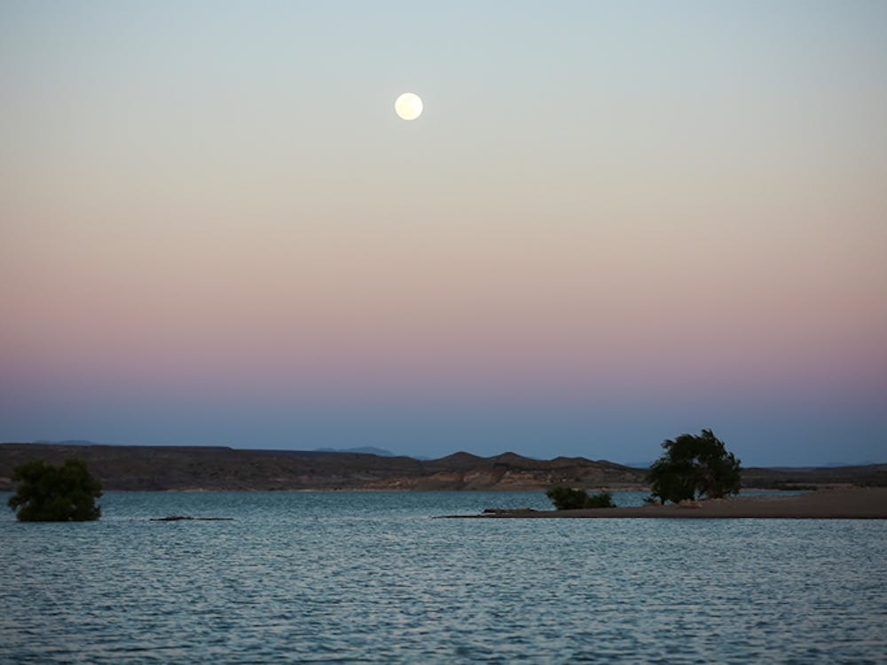 Full Moon Over Elephant Butte Lake