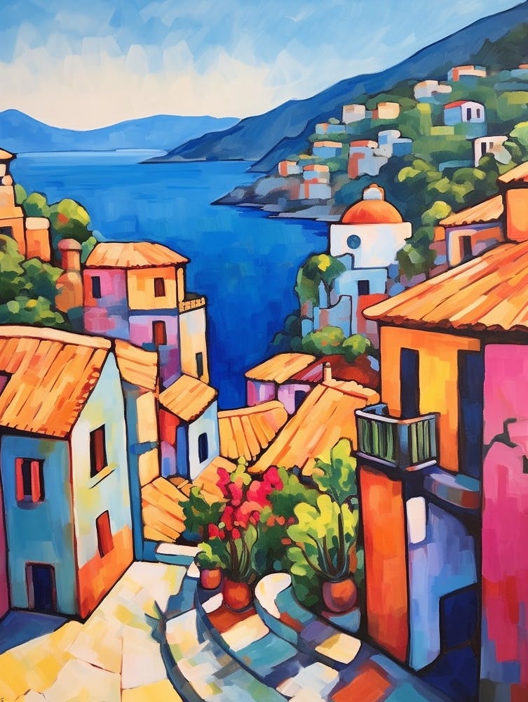 Cinque Terre Italy 1 Fauvist Painting