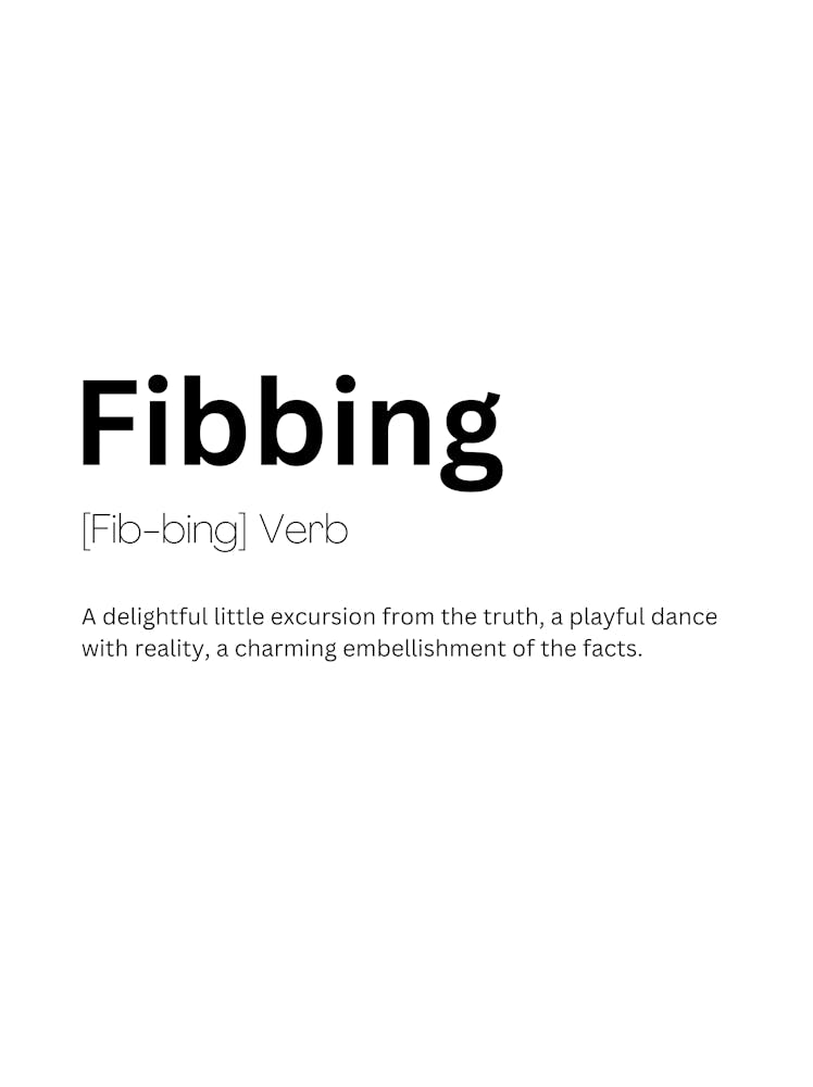 Fibbing Definition Meaning