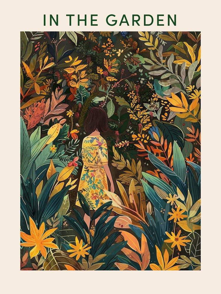 In The Garden Poster Yellow 3