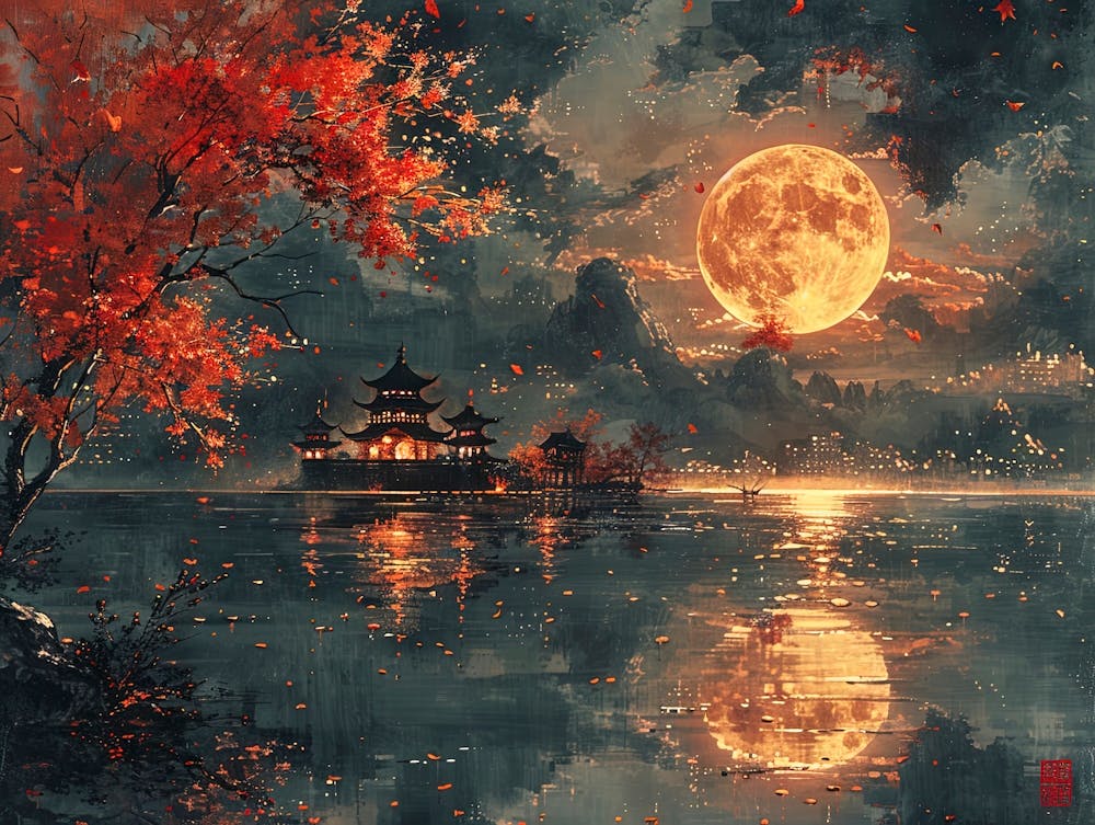 Full Moon Over Water