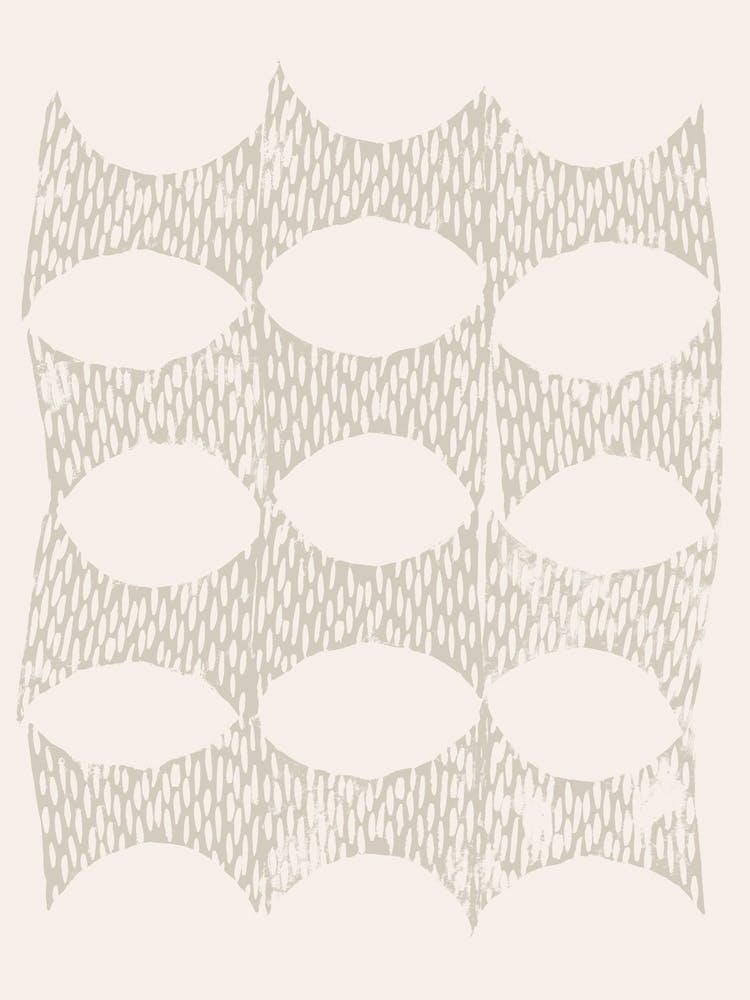 Arches Block Print In Cream