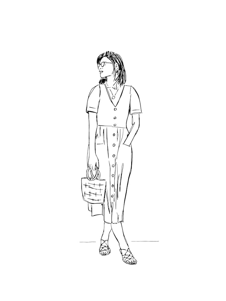 Sommerkleid-Linie