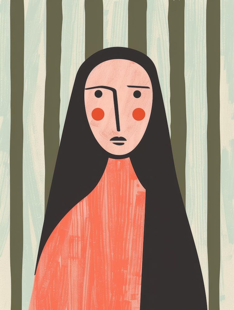 Woman With Long Hair 7