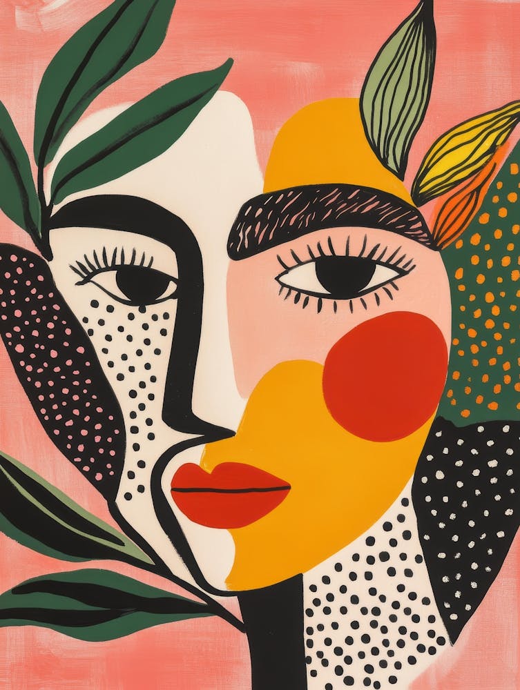 'Woman With Leaves' 1