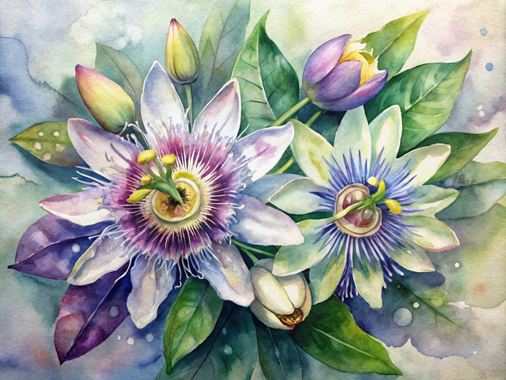 7 Passionflowers With Intricate Patterns