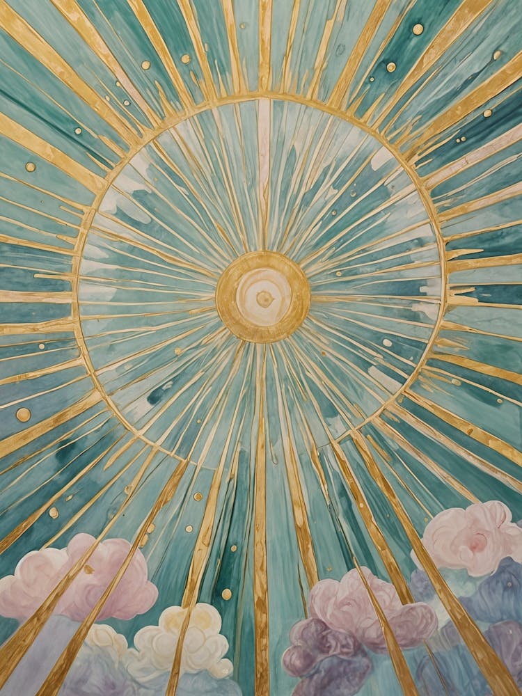 Pastel Sunburst no1