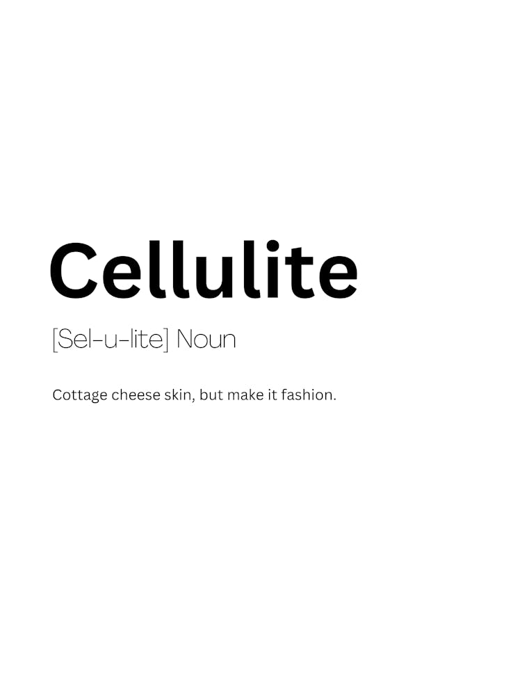 Cellulite Definition und Bedeutung