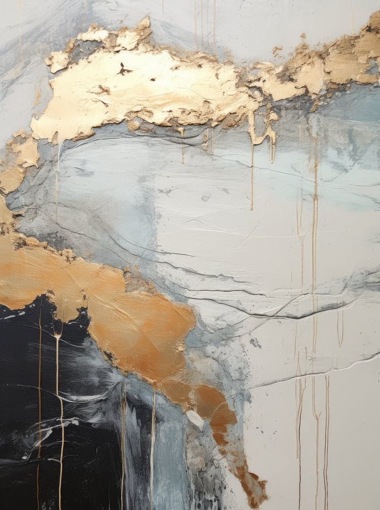 Abstract Gold Painting