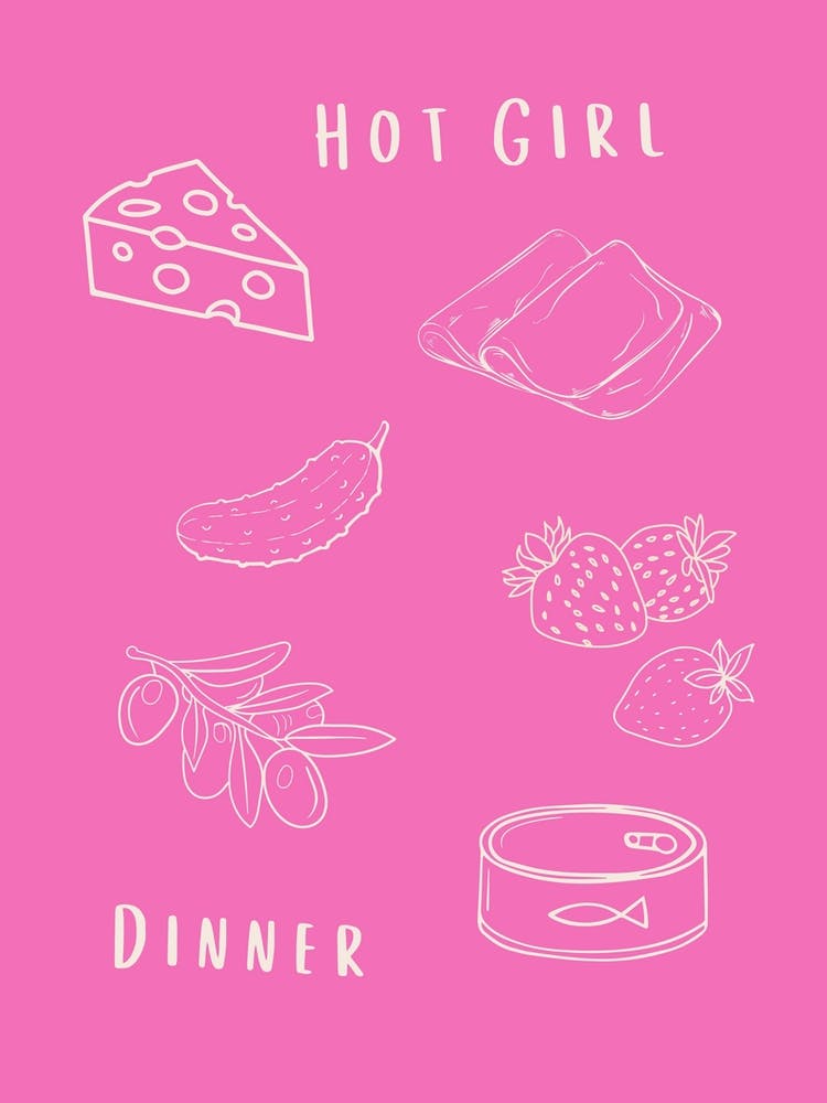 Hot Girl Dinner Pink