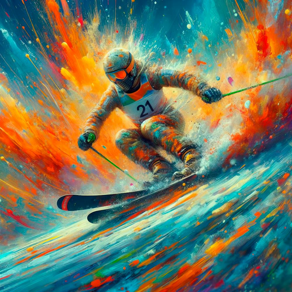 Skier In The Air 1