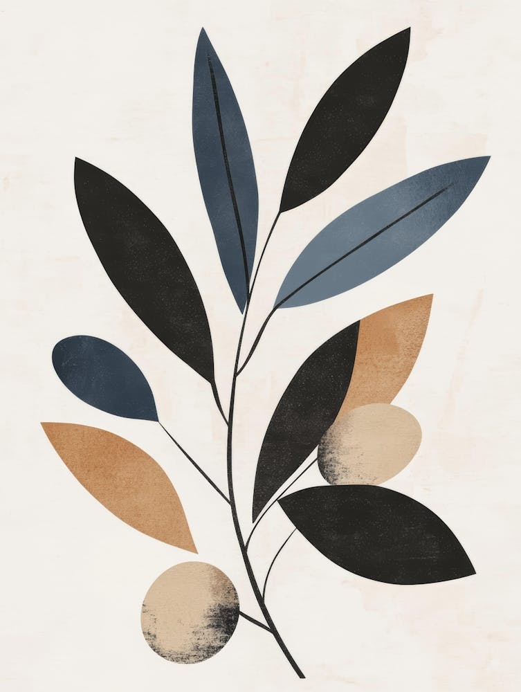 Abstract Leaves Canvas Print 13