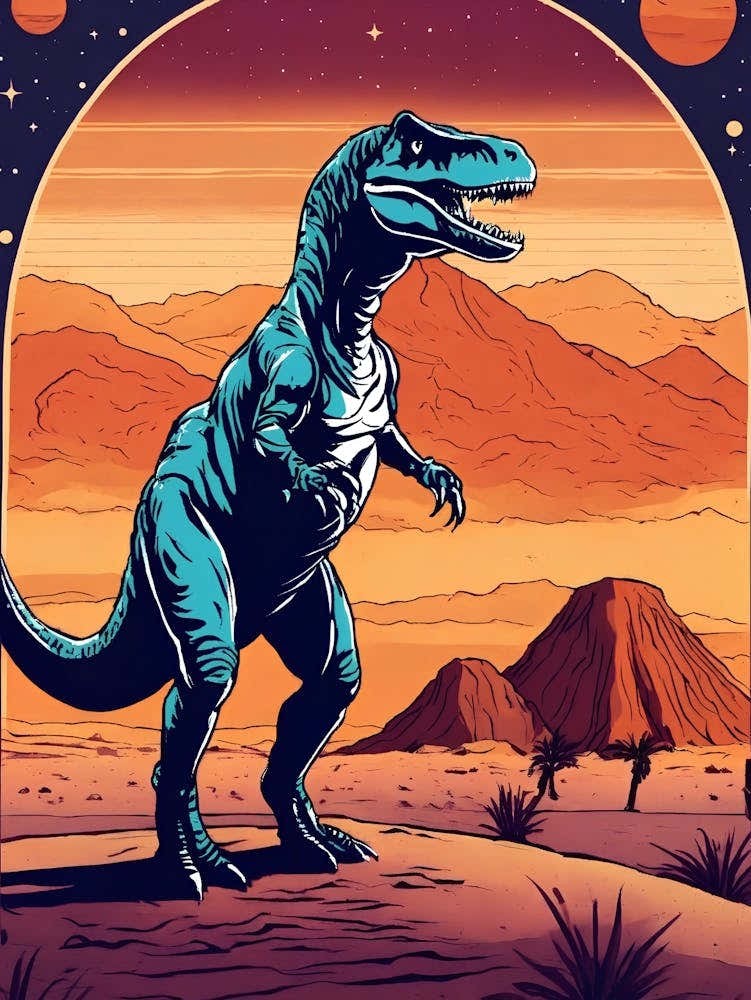 T-Rex In The Desert