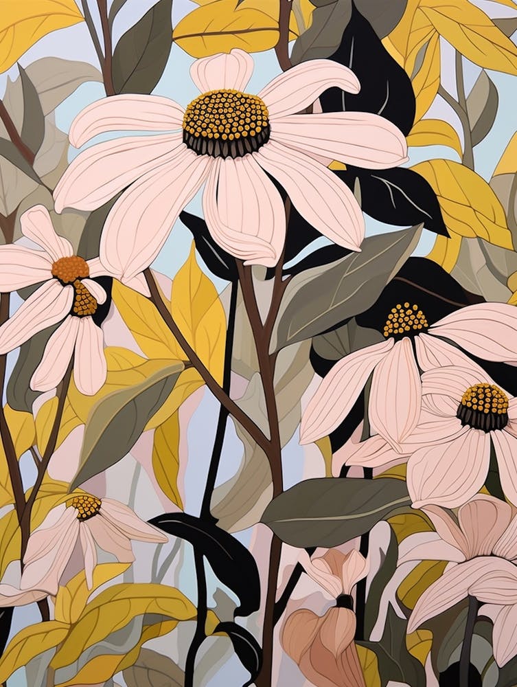 Black Eyed Susan 3 Flower Painting