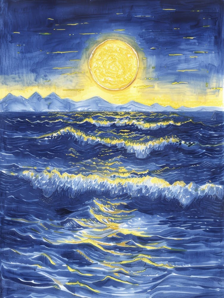 Moonlight Over The Ocean 14