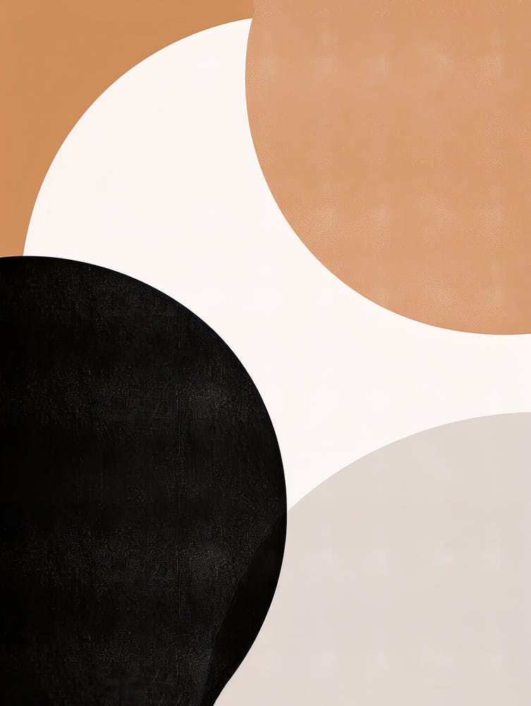 Mid-Century Mystical Whispers: Beige Enigma