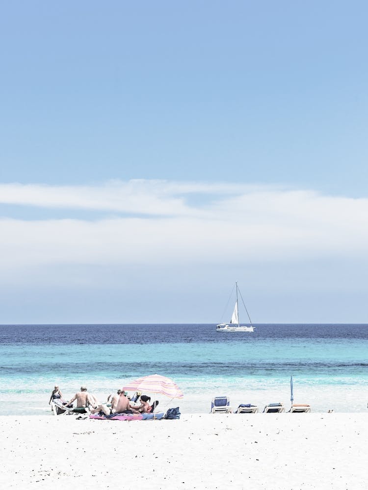 Mallorca White Sand Beach Spain