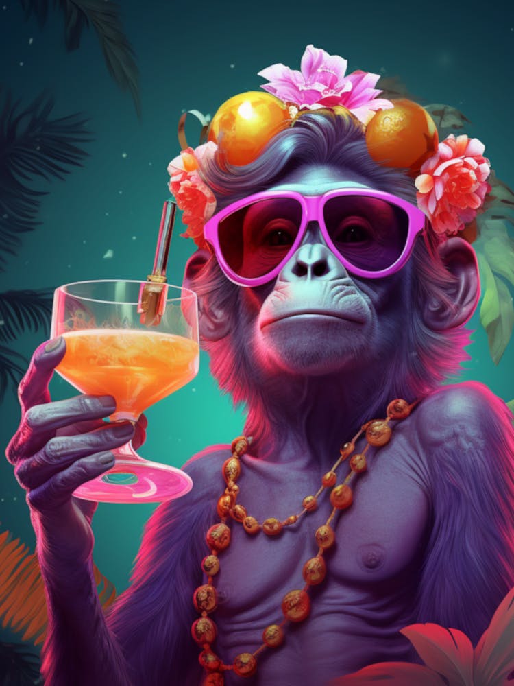 Monkey In Sunglasses