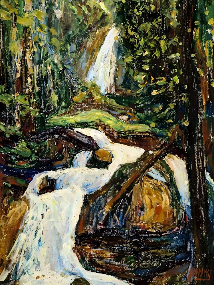 Waterfall In The Forest