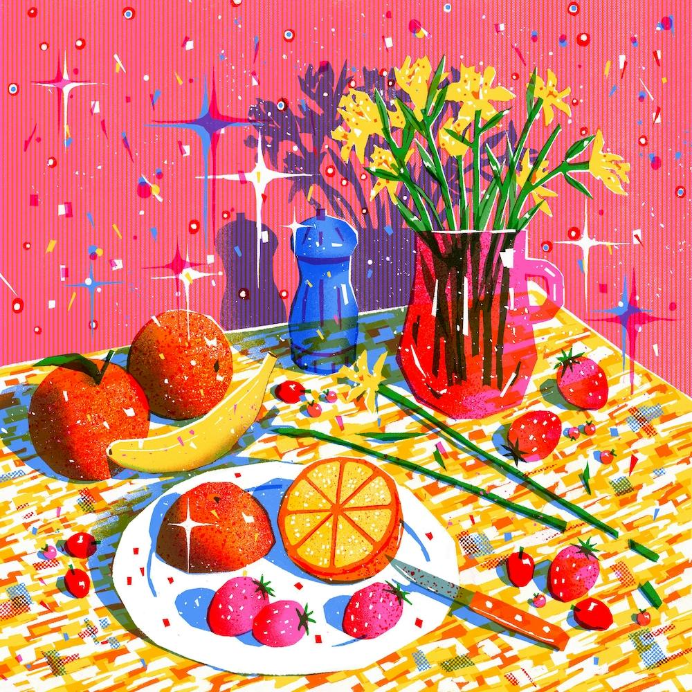Blood Orange Square