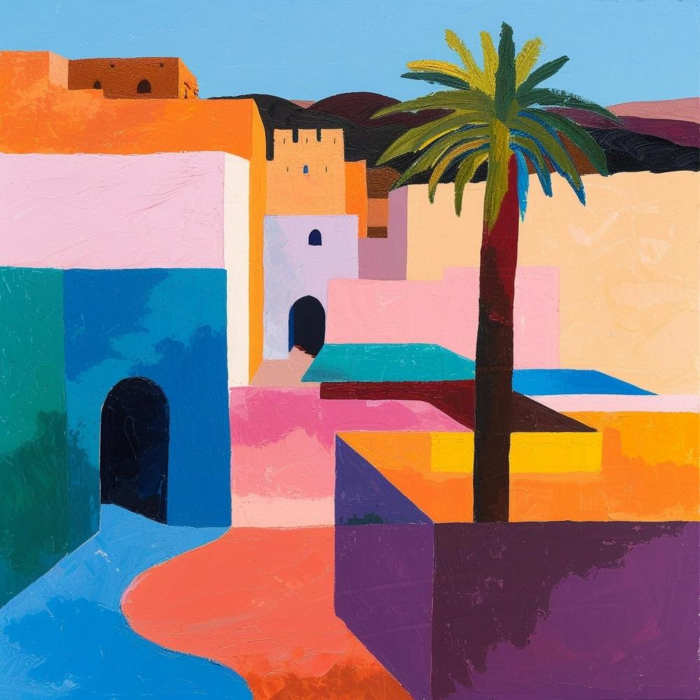 Abstract Travel Collection Marrakech Morocco 7
