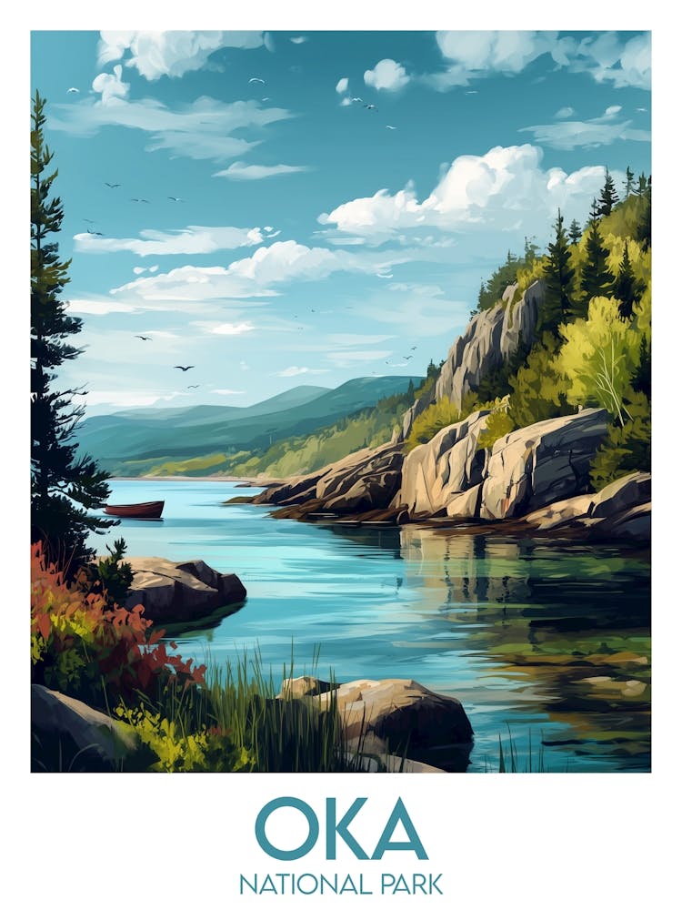 Affiche de voyage Oka National Park
