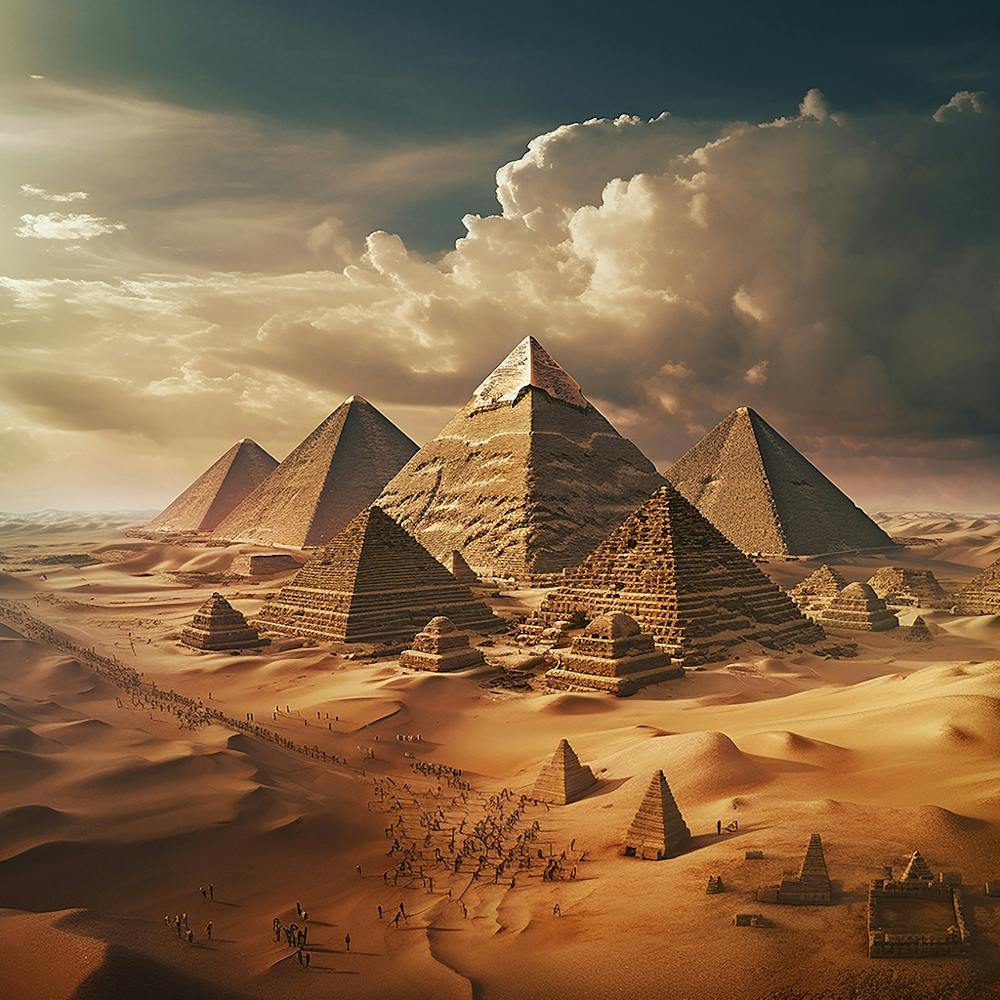 Egyptian pyramids - ancient Egyptians & pharaohs