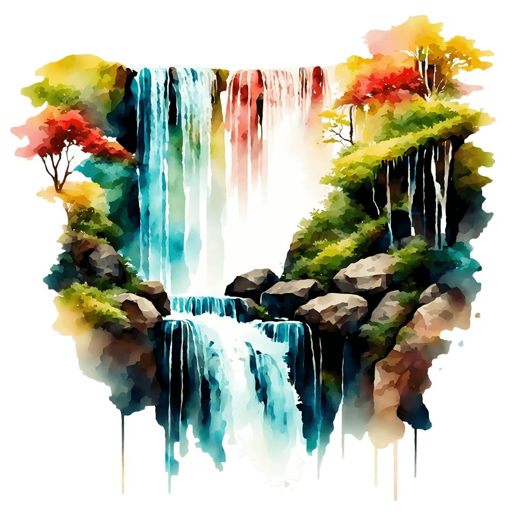 Waterfall Painting