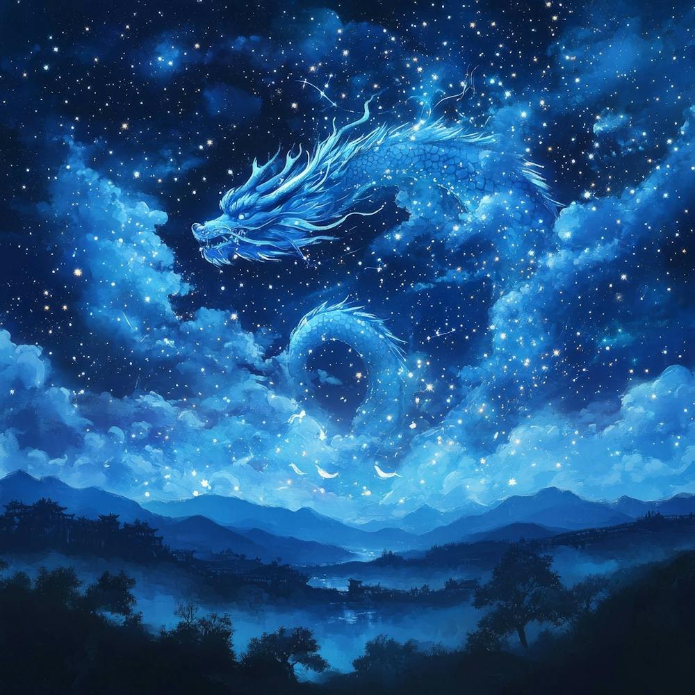 Dragon In The Sky Art