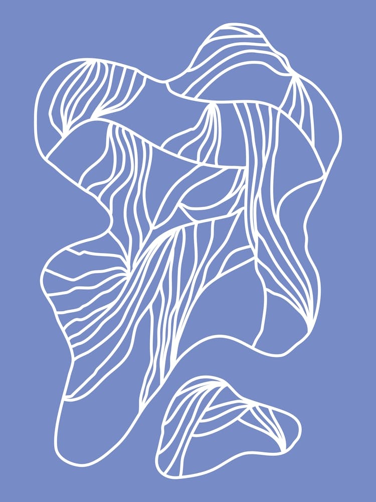 Coastal Coral Dark Blue