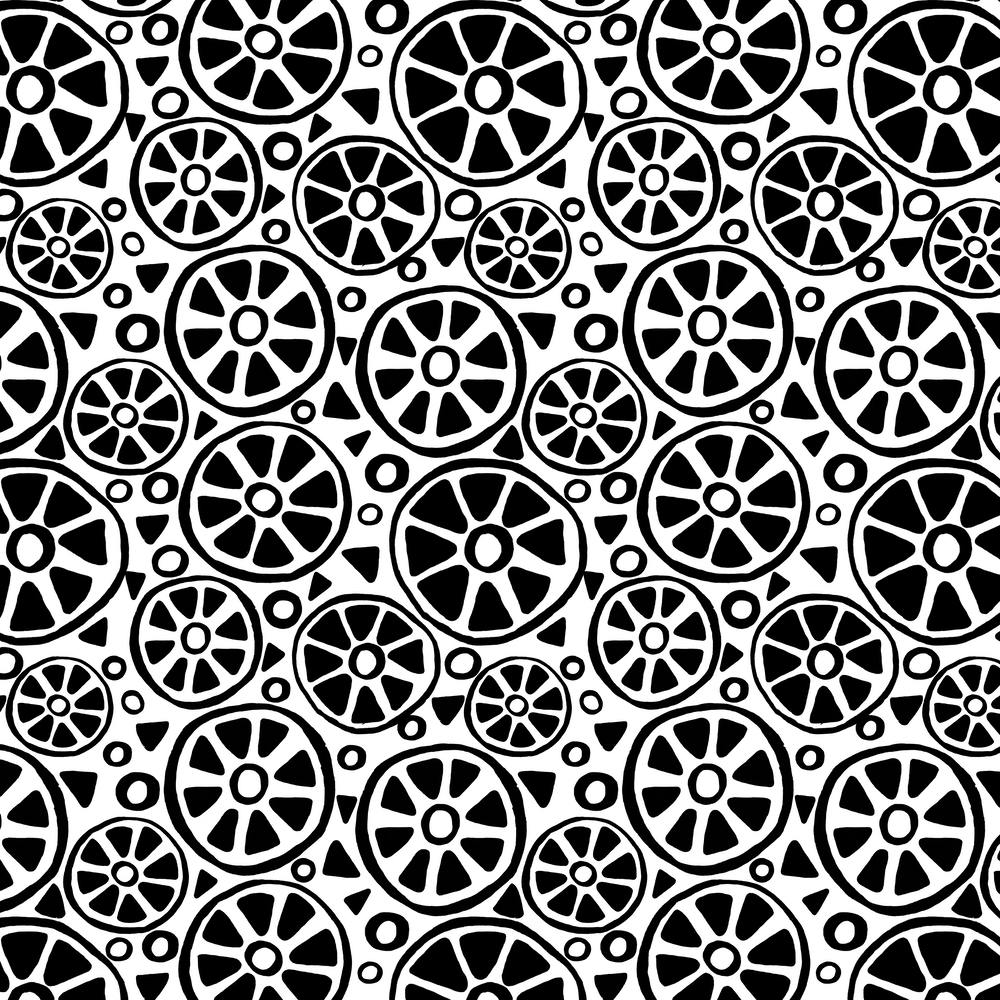 Slices Black On White