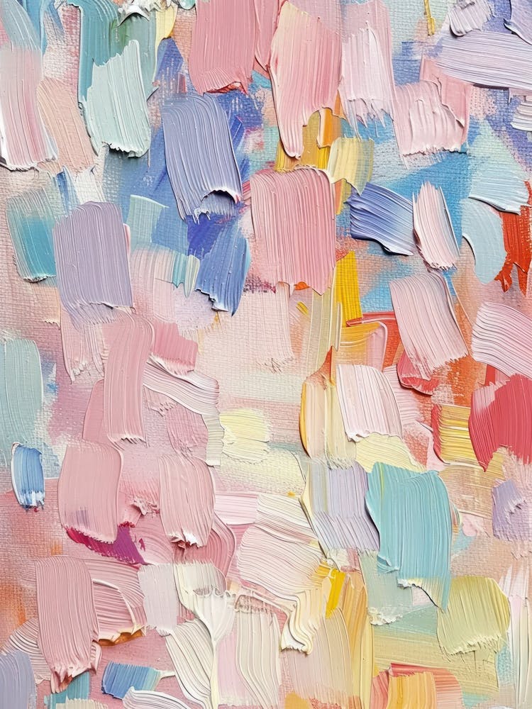 Pastels Impasto Brush Strokes 4