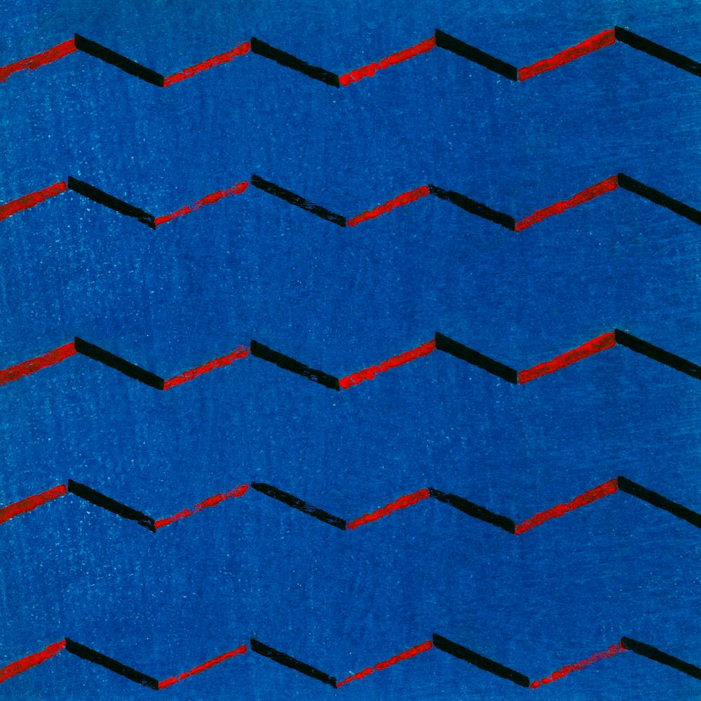 Vintage Ukiyo-e Woodblock Print Of Japanese Textile, Shima Shima, Furuya Korin