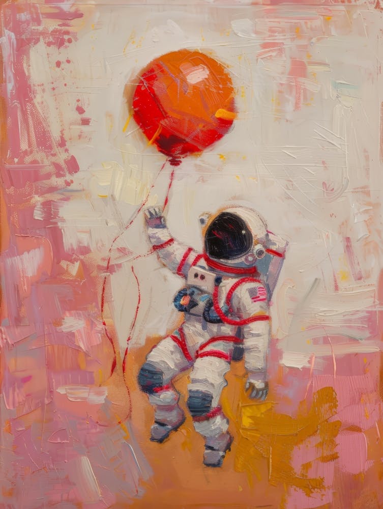 Astronaut With Balloon 1