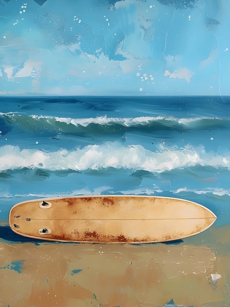 Surfboard On The Beach 1