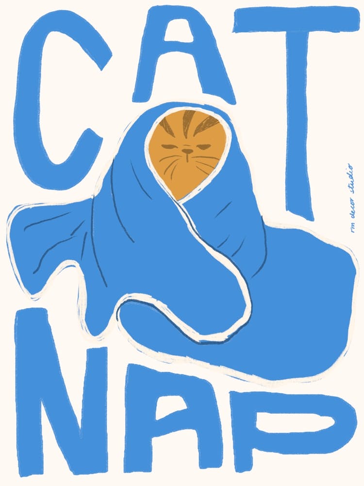 Katzen-Nickerchen-Druck