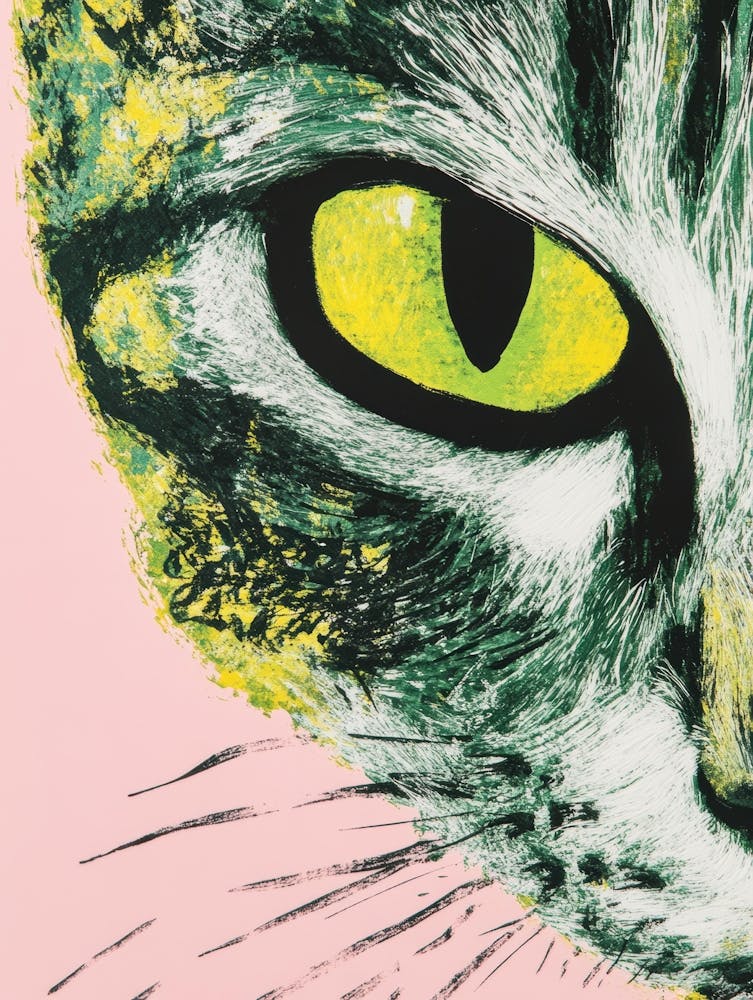 Cat With Yellow Eyes 3
