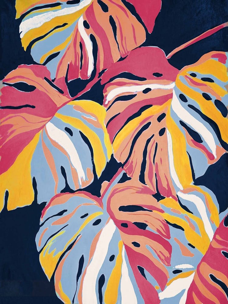 Colour Block Monstera