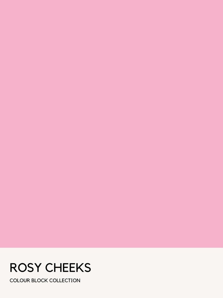 Rosy Cheeks Colour Block Poster