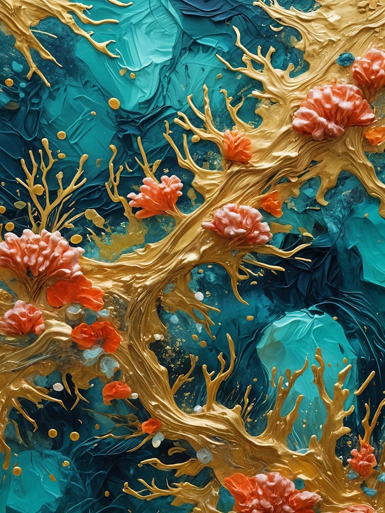 Abstract Coral Reef no3