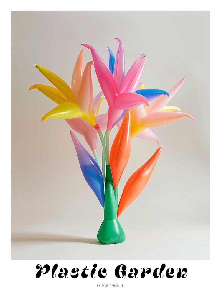 Dreamy Inflatable Flowers Poster Bird Of Paradise 1