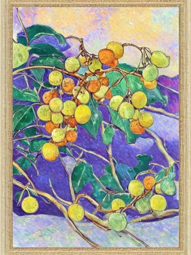 Golden Berry 1 Vintage Sketch Fruit