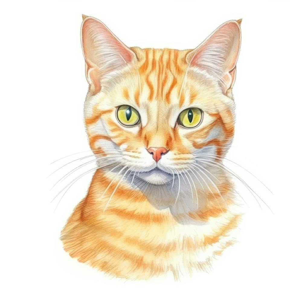 Mandarin Cat Portrait 3