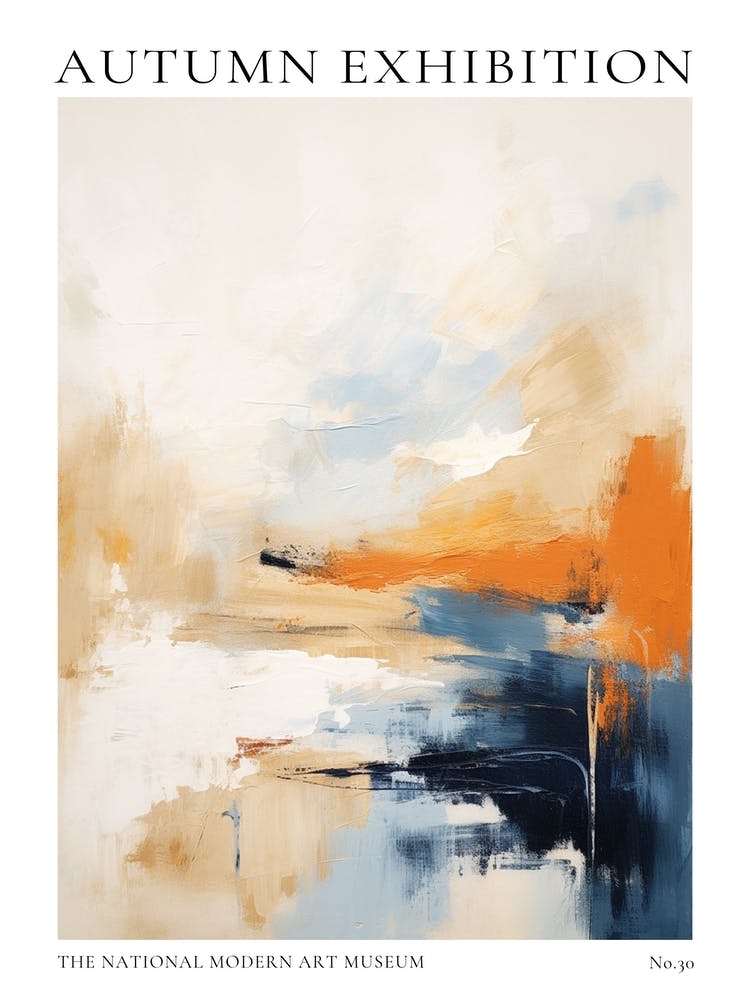 Autumn Exhibition Modern Abstract Poster 30