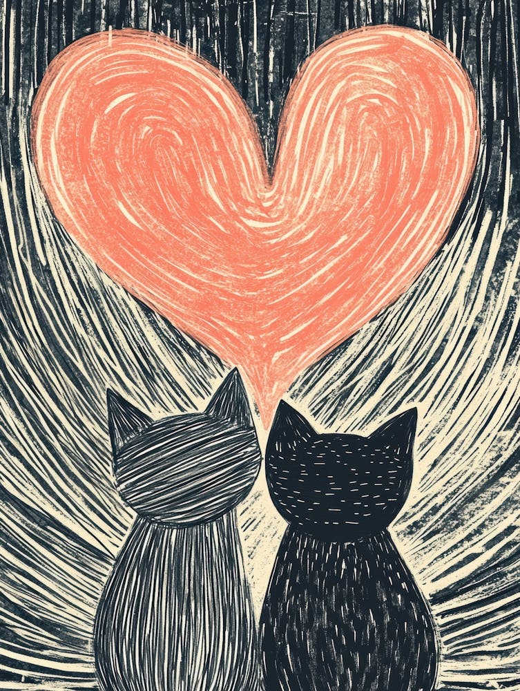 Two Cats In Love 2