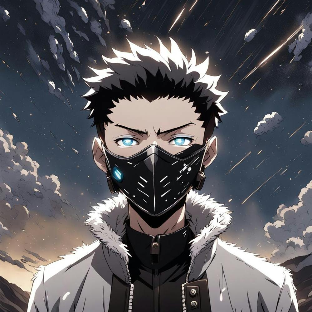 White Jacket Anime boy